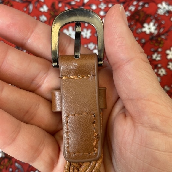 Vegan Leather 44" Tan Braided Boho Belt - Picture 9 of 11